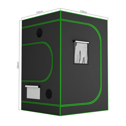 150x150x200 cm Grow Tent 600D Oxford Fabric with Metal Frame