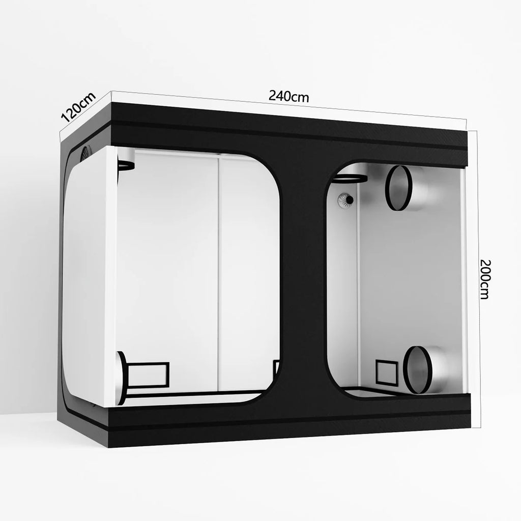 600D Oxford Fabric Grow Tent with Metal Frame and Plastic Corners for Indoor Plants