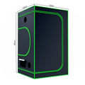 600D Oxford Fabric Grow Tent with Metal Frame 120x120x200 cm