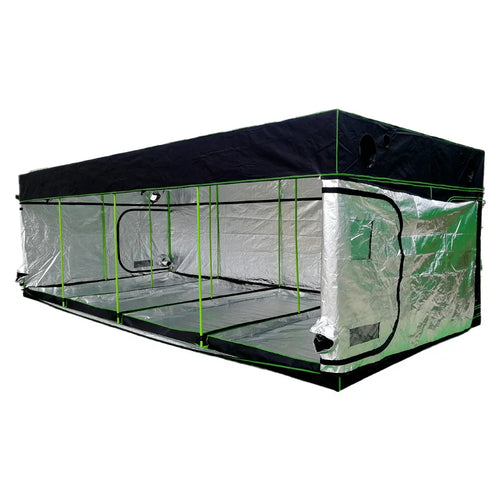 600D Oxford Fabric Grow Tent Kit with LED Light and Ventilation System 600x300x200 cm