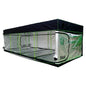 600D Oxford Fabric Grow Tent Kit with LED Light and Ventilation System 600x300x200 cm