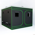 600D Oxford Fabric Grow Tent with Metal Frame 300x300x200 cm