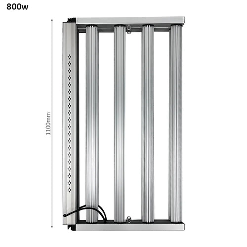 720W Full Spectrum LM281B 2.8umol/J IP65 Aluminum LED Grow Light 6 Bar Bloom 1100x1100x60mm 3-Year Warranty CRI85 120