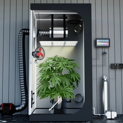 600D Oxford Fabric Grow Tent with Metal Frame and Plastic Corners for Indoor Plants