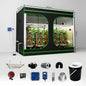 600D Oxford Fabric Grow Tent Kit with LED Light and Ventilation System