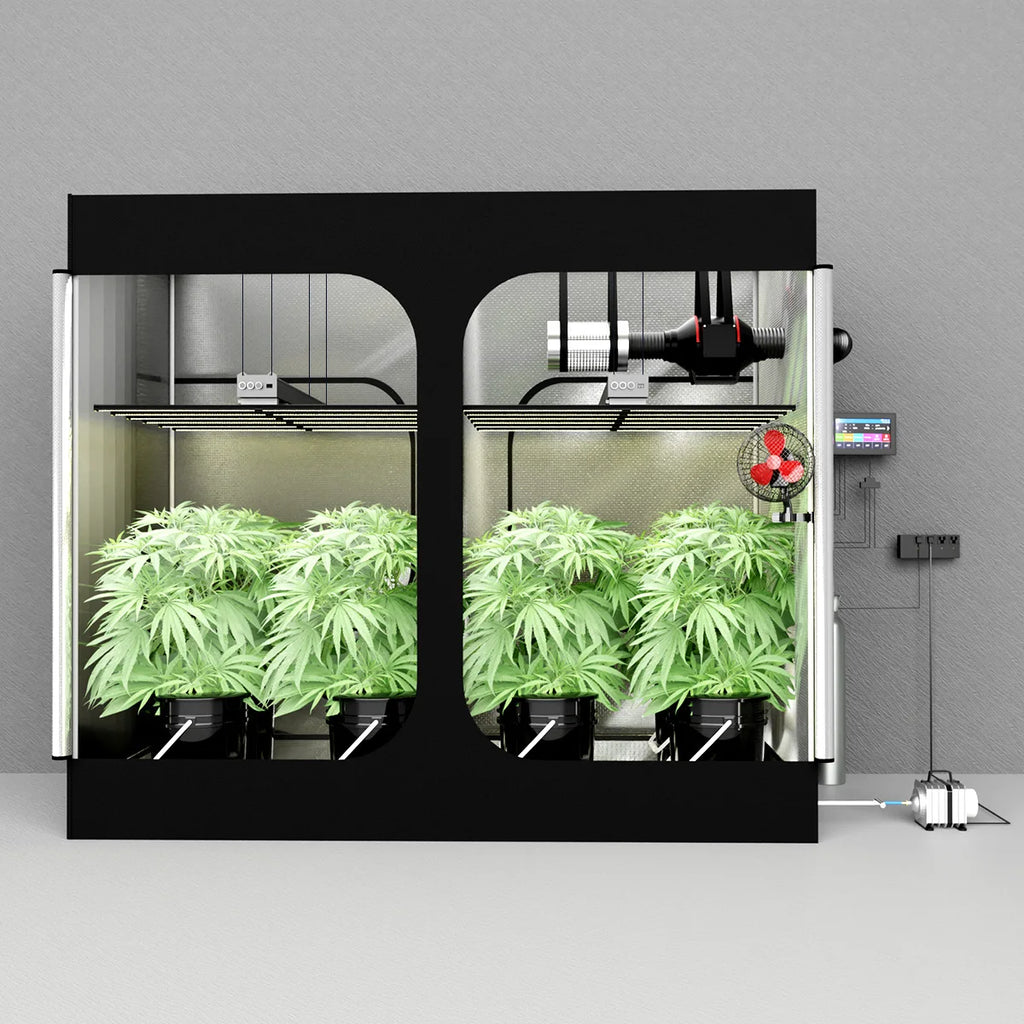 600D Oxford Fabric Grow Tent with Metal Frame and Plastic Corners for Indoor Plants