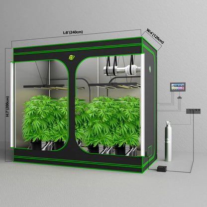 Electric Duct Fan Ventilation Kit with Activated Charcoal Filter for Grow Tents