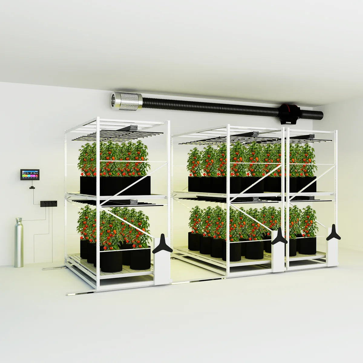 Electric Duct Fan Ventilation Kit with Activated Charcoal Filter for Grow Tents
