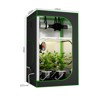 720W Foldable Full Spectrum LED Grow Light LM281B 6 Bar 2.7umol/J IP54 3-Year Warranty for Plant Rack