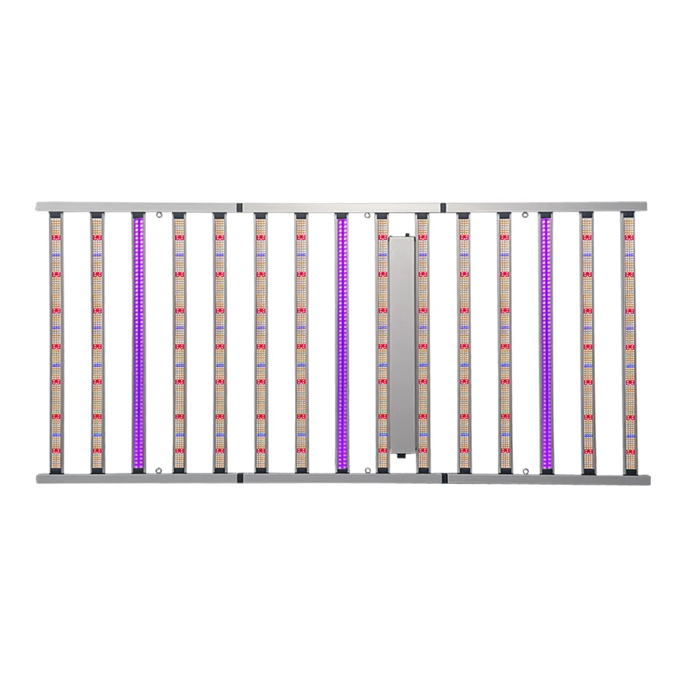 Foldable Full Spectrum LED Grow Light Bar with UV IR IP65 Dimmable for Indoor Plants