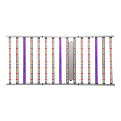 Foldable Full Spectrum LED Grow Light Bar with UV IR IP65 Dimmable for Indoor Plants