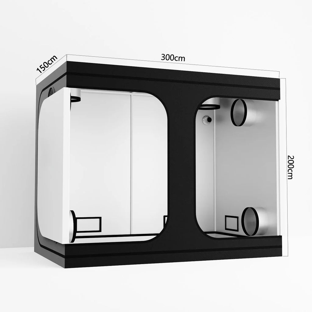 600D Oxford Fabric Grow Tent with Metal Frame and Plastic Corners for Indoor Plants