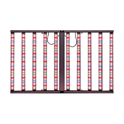 Foldable Full Spectrum LED Grow Light Bar with UV IR IP65 Dimmable for Indoor Plants