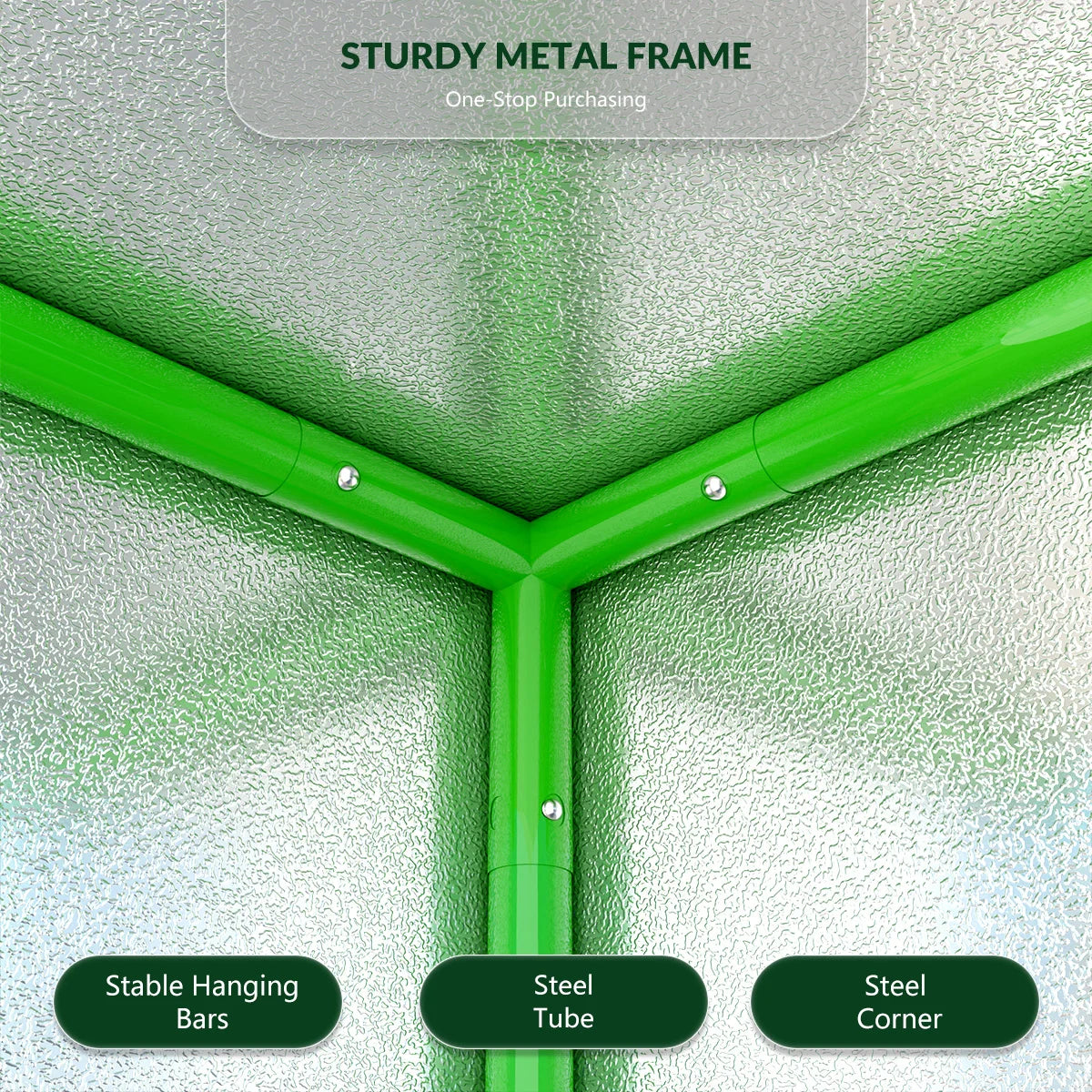 600D Oxford Fabric Grow Tent Kit with LED Light and Ventilation System 600x300x200 cm