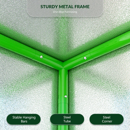 600D Oxford Fabric Grow Tent Kit with LED Light and Ventilation System 600x300x200 cm